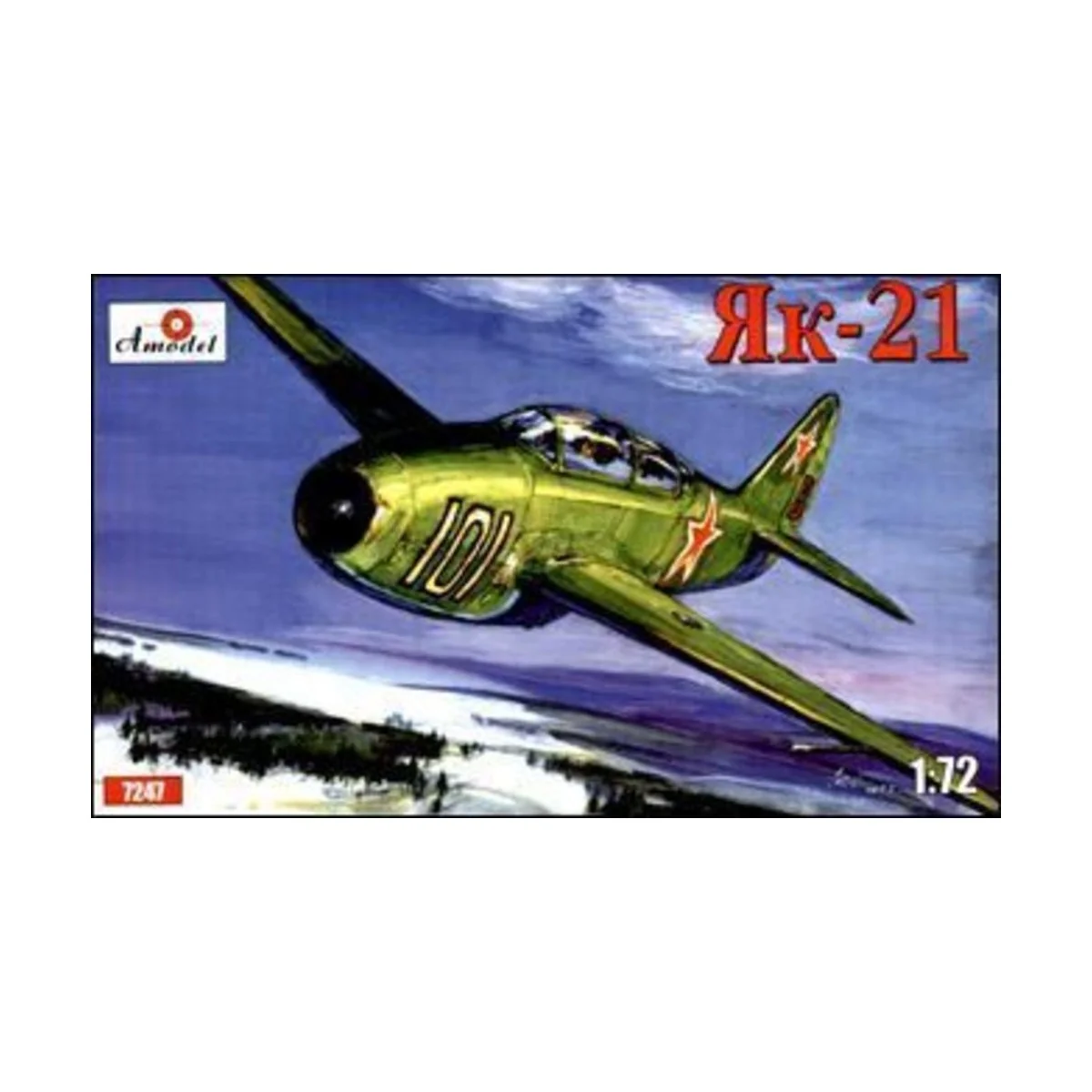 Yakovlev Yak-21 Soviet jet fighter, 1/72 - Amodel AMO7247