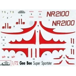 Gee Bee Super Sportster R1 Aircraft, 1/72 - Amodel AMO7267 2