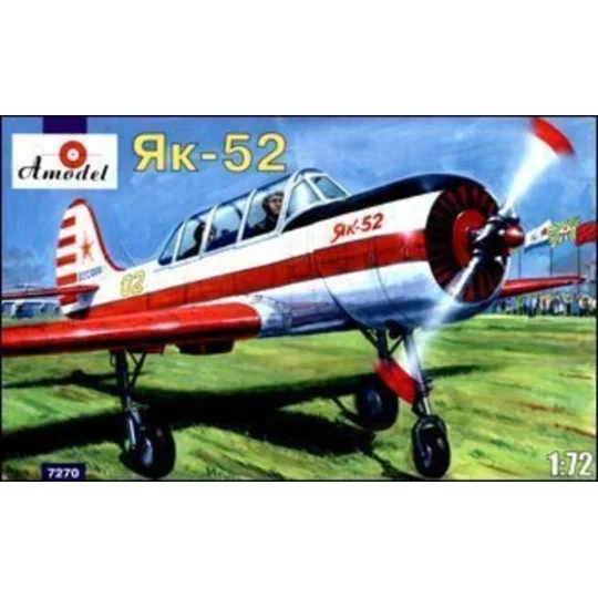 Yakovlev Yak-52 Soviet two-seat sporting, 1/72 - Amodel AMO7270