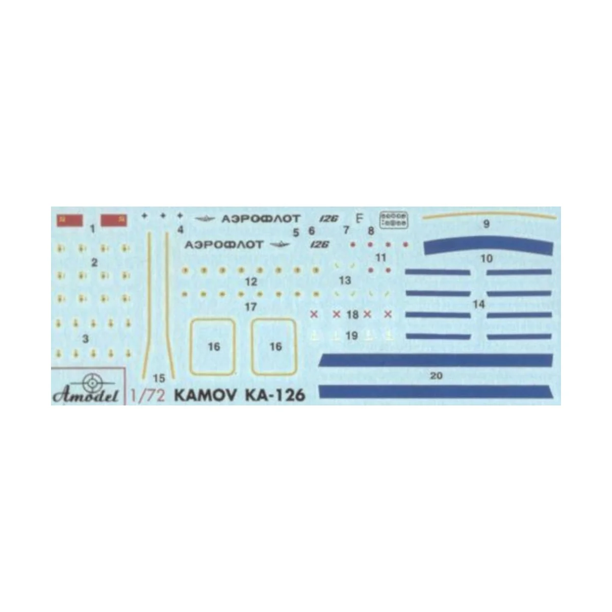 Kamov Ka-126 Soviet light helicopter, 1/72 - Amodel AMO7272