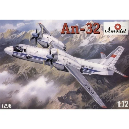 Antonov An-32 Soviet transport aircraft, 1/72 - Amodel AMO7296