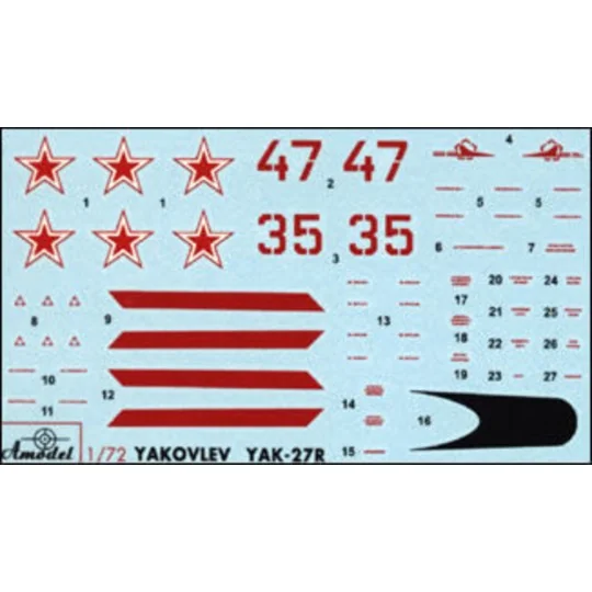Yakovlev Yak-27R Soviet interceptor, 1/72 - Amodel AMO72111