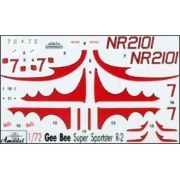 Gee Bee Super Sportster R2 Aircraft, 1/72 - Amodel AMO72114 2