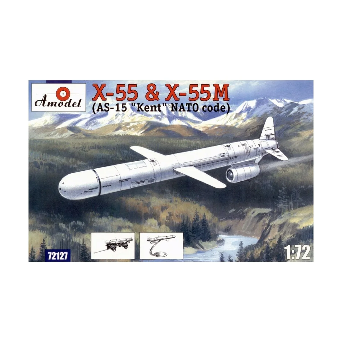 KH-55 & KH-55M 'AS-15 Kent' strategic mi, 1/72 - Amodel AMO72127