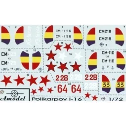 I-16 type 5/6 Soviet fighter, 1/72 - Amodel AMO72124 2
