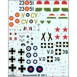 Messerschmitt Bf-109F4 WWII Ger. fighter, 1/72 - Amodel AMO72125 2