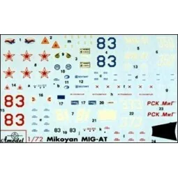 MiG-AT (late) Russian modern trainer air, 1/72 - Amodel AMO72128 2