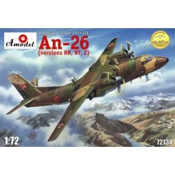 Antonov An-26 RR, RT, Z version, military, 1/72 - Amodel AMO72134
