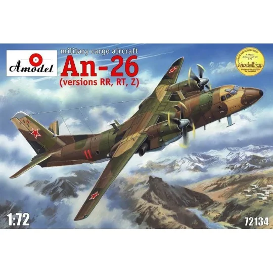 Antonov An-26 RR, RT, Z version, military, 1/72 - Amodel AMO72134