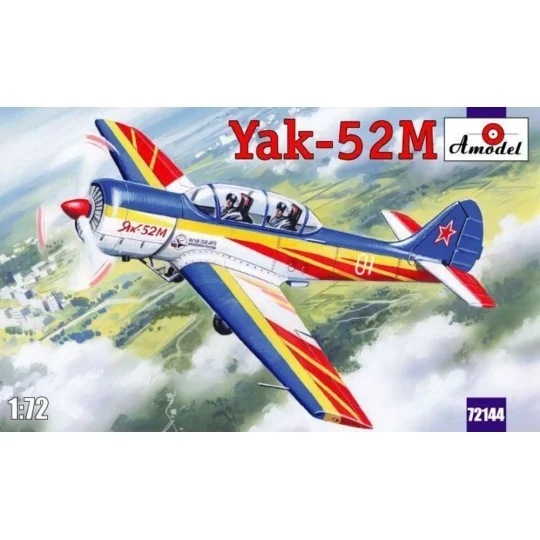Yak-52M two-seat sporting aircraft, 1/72 - Amodel AMO72144