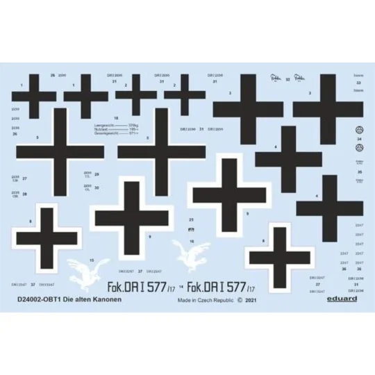 Die alten Kanonen for MENG, 1/24 - Eduard Accessories D24002