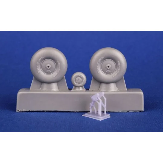 Bloch MB.210 Mainwheels and Tailwheel w/Leg, 1/72 - CMK 129-7518