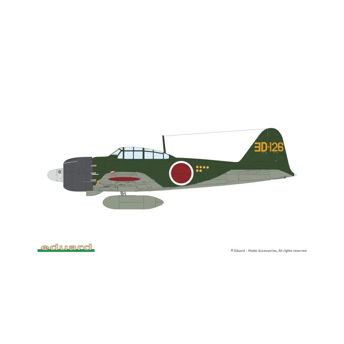 A6M5 Zero Type 52a, 1/48 - Eduard Plastic Kits 82216