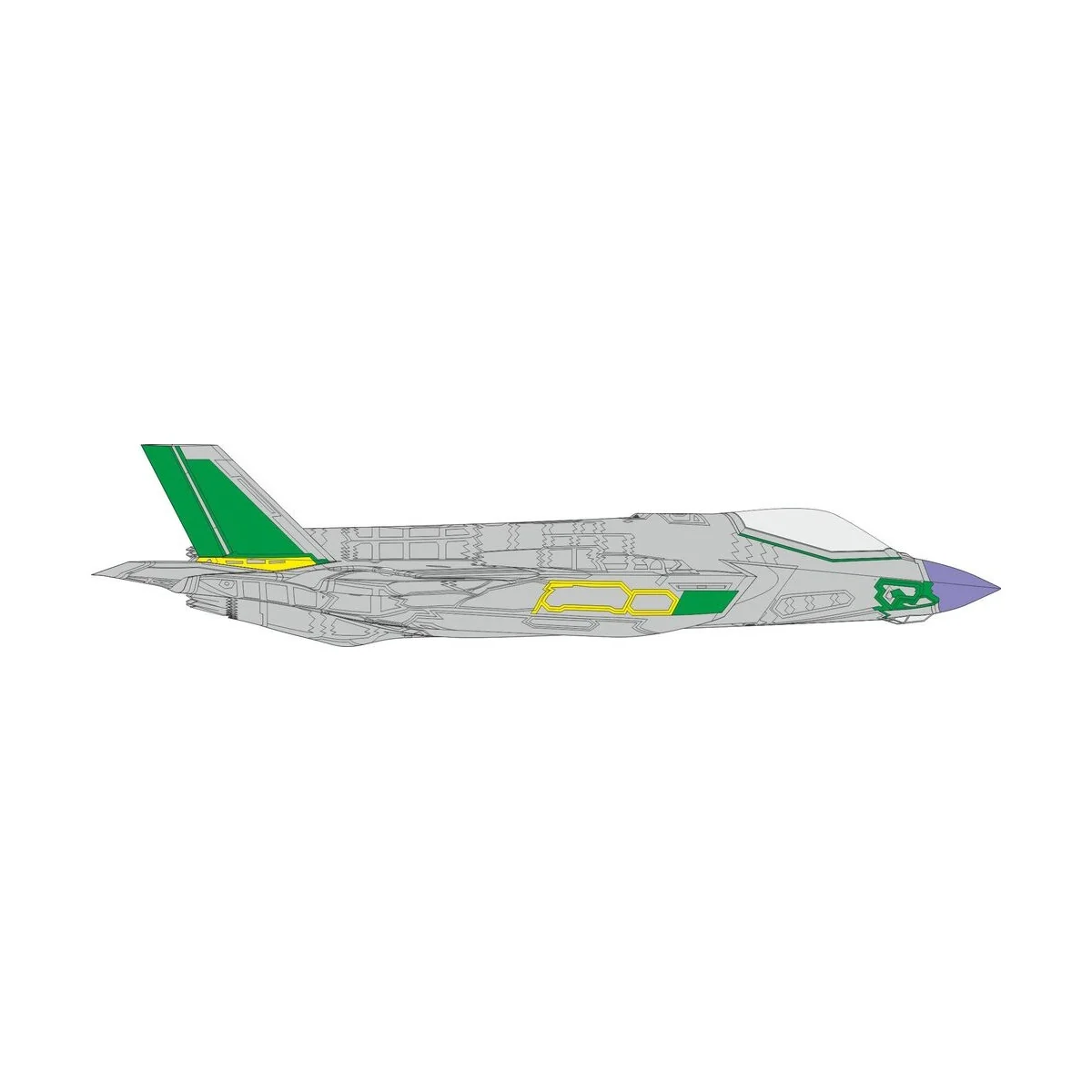F-35A RAM panels early 1/72 TAMIYA, 1/72 - Eduard Accessories CX654