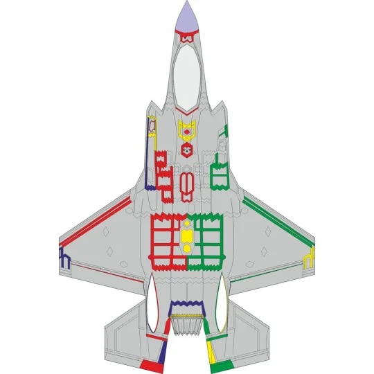 F-35A RAM panels early 1/72 TAMIYA, 1/72 - Eduard Accessories CX654