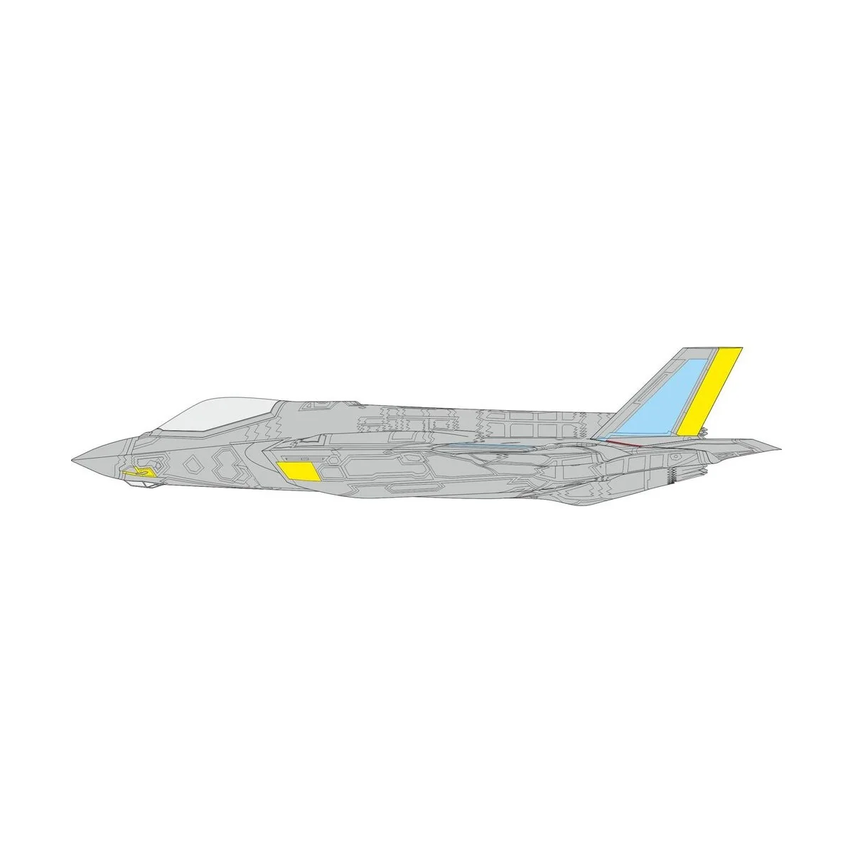 F-35A RAM panels late 1/72 TAMIYA, 1/72 - Eduard Accessories CX655