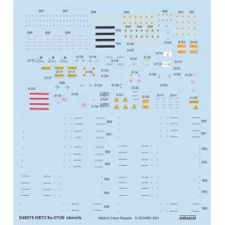 Su-27UB stencils 1/48 for ACADEMY/KITTY HAWK/GWH, 1/48 - Eduard Acc... 2