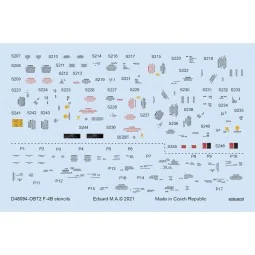 F-4B stencils for TAMIYA, 1/48 - Eduard Accessories D48094 2