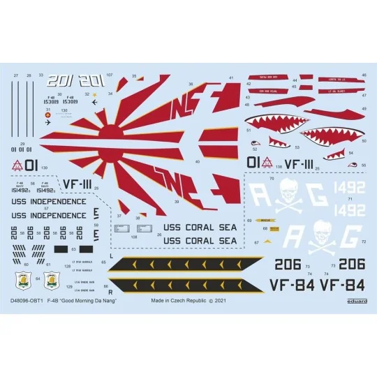 F-4B Good Morning Da Nang for TAMIYA, 1/48 - Eduard Accessories D48096