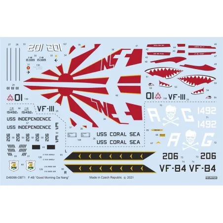 F-4B Good Morning Da Nang for TAMIYA, 1/48 - Eduard Accessories D48096