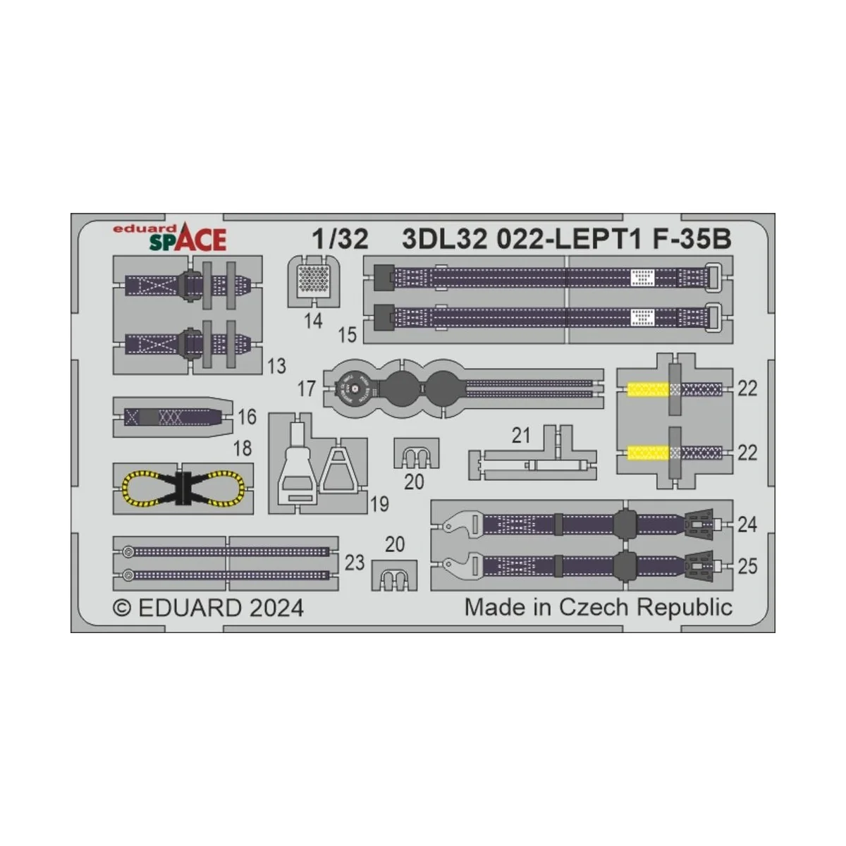 F-35A stencils, 1/32 - Eduard Accessories D32022