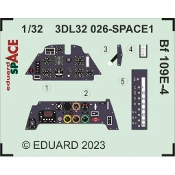 Bf 109E-4 SPACE, 1/32 - Eduard Accessories 3DL32026 2