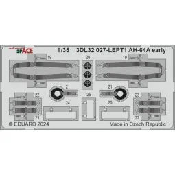AH-64A early SPACE, 1/35 - Eduard Accessories 3DL32027 2