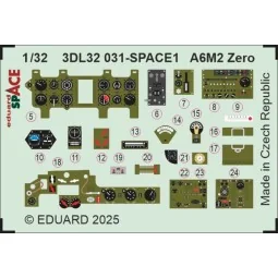 A6M2 Zero SPACE TAMIYA, 1/32 - Eduard Accessories 3DL32031