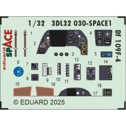Bf 109F-4 SPACE HOBBY 2000 / HASEGAWA, 1/32 - Eduard Accessories 3D... 2