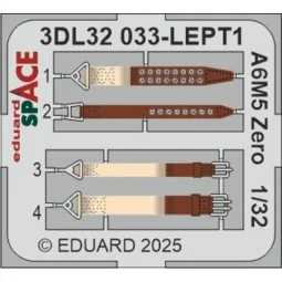 A6M5 Zero SPACE TAMIYA, 1/32 - Eduard Accessories 3DL32033 2