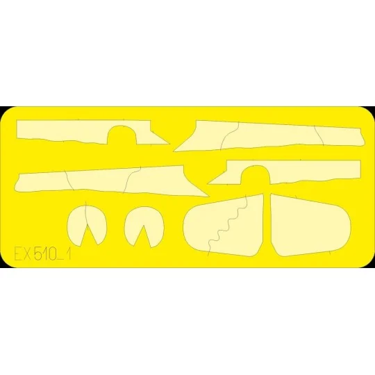 Bf 109G camo scheme-Erla for Eduard, 1/48 - Eduard Accessories EX510