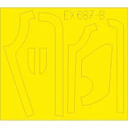 B-17G antiglare panels (DL & BO production) for HKM, 1/48 - Eduard ... 2