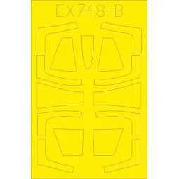F-104DJ TFace 1/48 for KINETIC, 1/48 - Eduard Accessories EX748 2