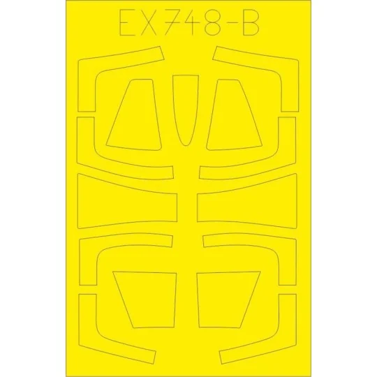 F-104DJ TFace 1/48 for KINETIC, 1/48 - Eduard Accessories EX748