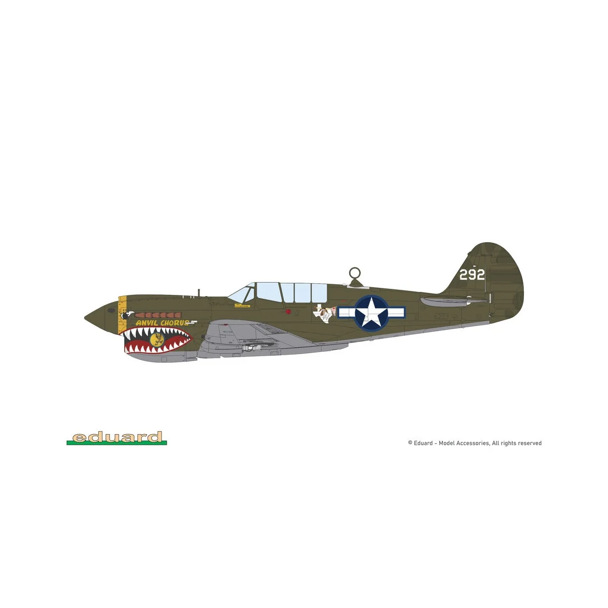 P-40N Warhawk, 1/48 - Eduard Plastic Kits 82242 P-40N Warhawk, 1/48 - Eduard Plastic Kits 82242