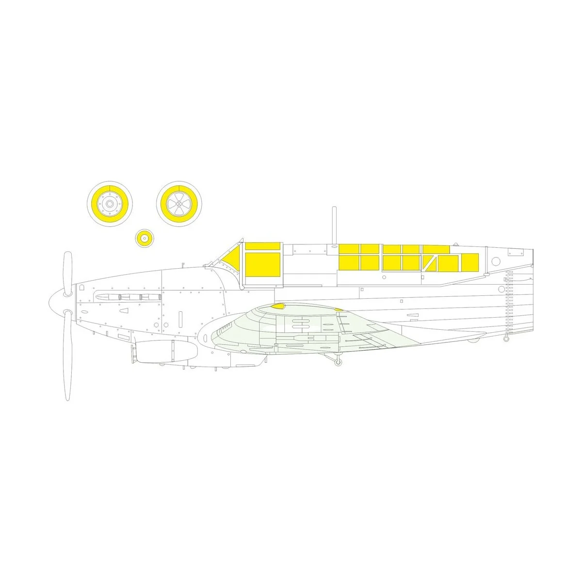 Fulmar Mk.II TFace, 1/48 - Eduard Accessories EX1057