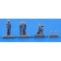 Two Fouga Magister Pilots and a.Mechanic for Special Hobby kit (3 f...