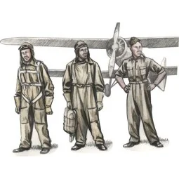 Czechoslovak pre-WWII pilots, (3 fig), 1/72 - CMK 129-F72325 2