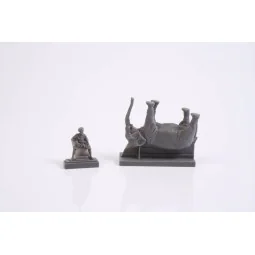 Mechanic of India WWII+Elephant with Mahout (2 fig.+elephant), 1/72... 2
