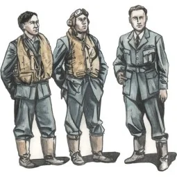 Barracuda Crew Members-Standing (3 fig.), 1/72 - CMK 129-F72326 2