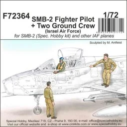 SMB-2 Fighter Pilot + Two Ground Crew (Israel Air Force), 1/72 - CM... 2