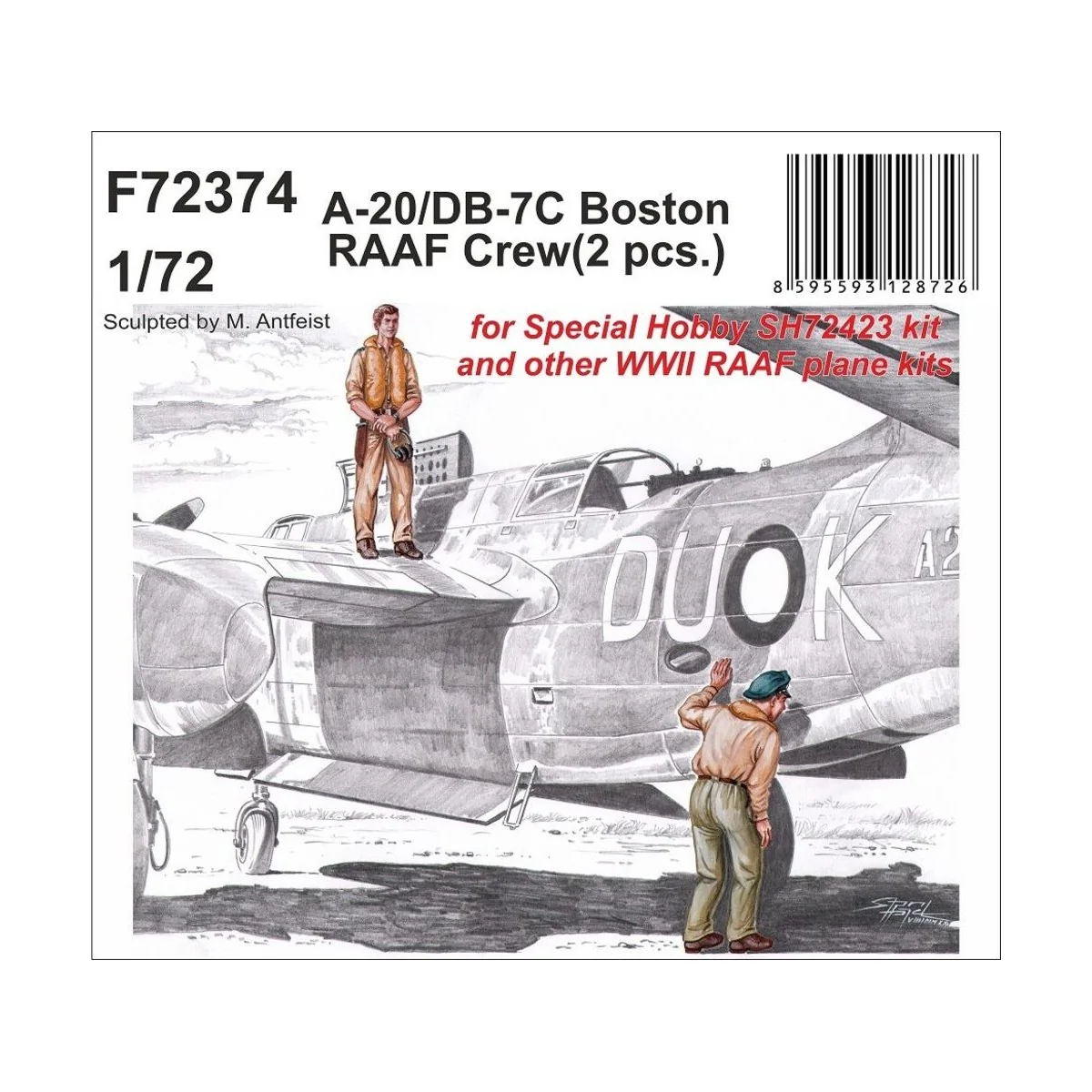 A-20/DB-7C Boston RAAF Crew, 1/72 - CMK 129-F72374