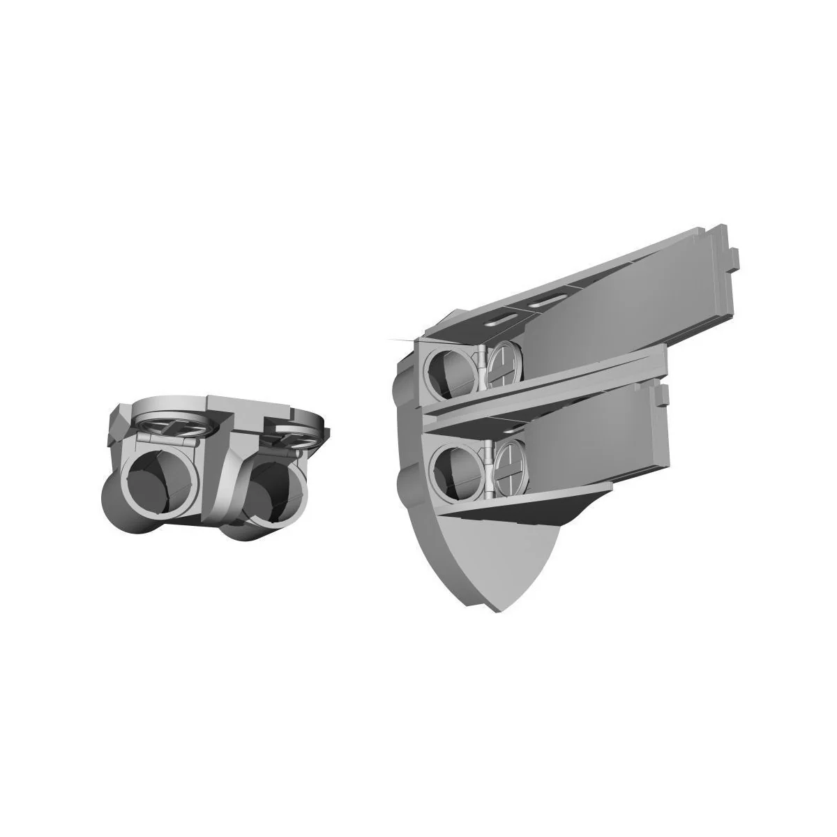 U-Boot IX Open Front&Rear Torpedo Muzzle Doors, 1/72 - CMK 129-N72010