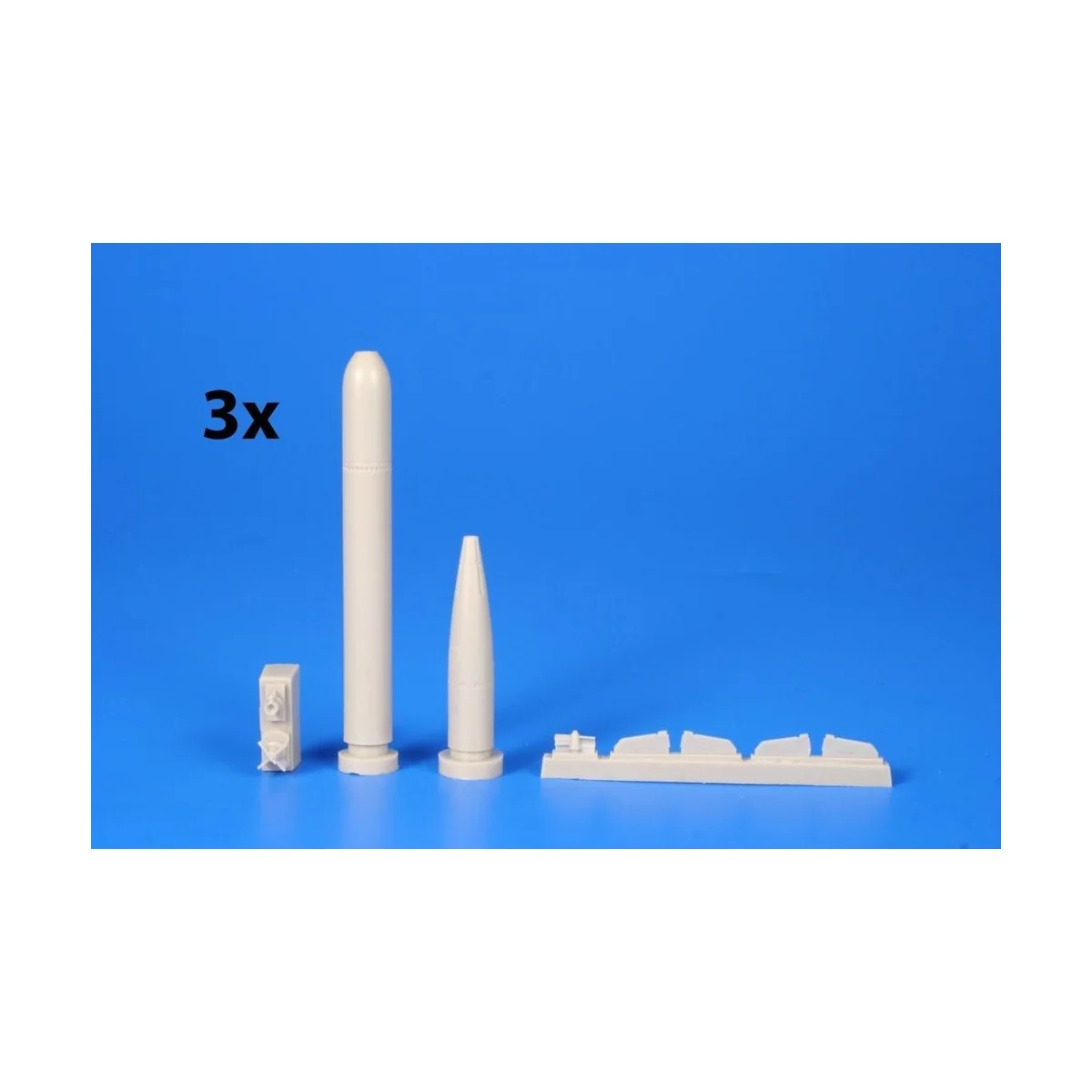 WWII German Torpedo Type G7e (3 pcs), 1/72 - CMK 129-N72025