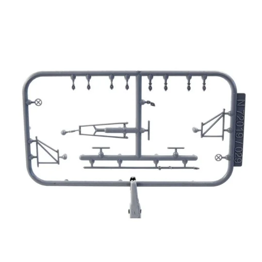 U-Boot IX Stern Torpedo w/Loading Winch and Cart, for Revell kit, 1...