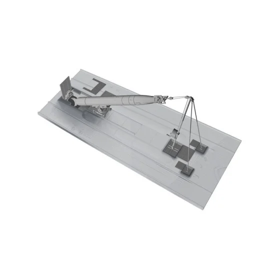 U-Boot IX Stern Torpedo w/Loading Winch and Cart, for Revell kit, 1...