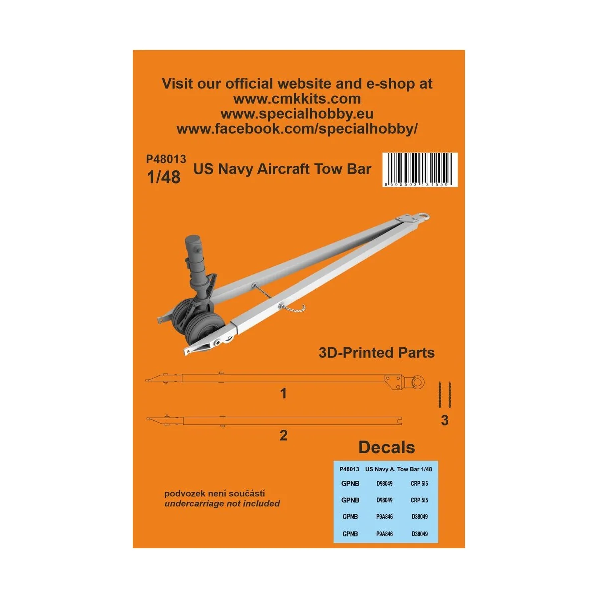 US Navy Aircraft Tow Bar, 1/48 - CMK 129-P48013