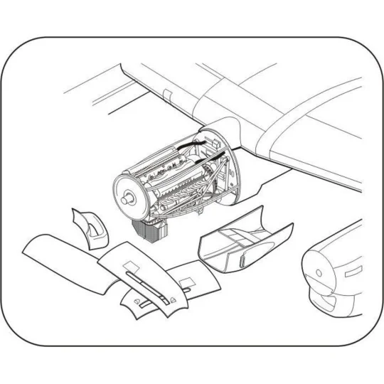 Avro Lancaster Mk.I/III-Engine set f.Air, 1/72 - CMK 129-7288