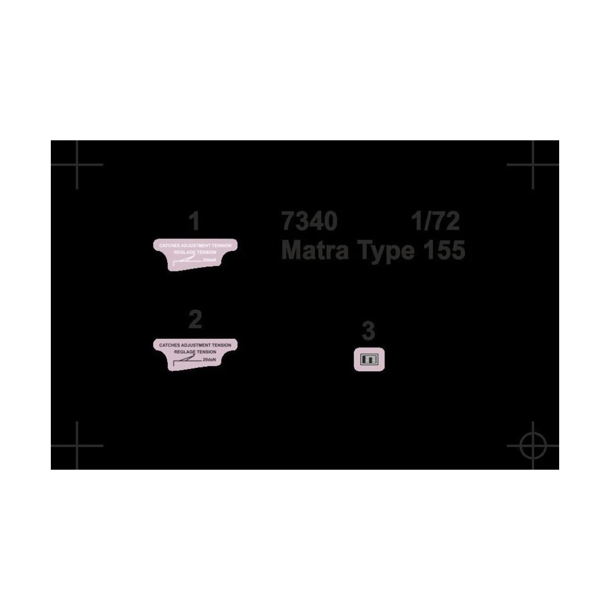 Matra Type 155 SNEB Rocket Launcher Pod (2 pcs), 1/72 - CMK 129-7340