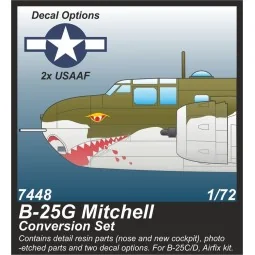 B-25G Mitchell 75 mm Gun Nose Conversion Set, 1/72 - CMK 129-7448